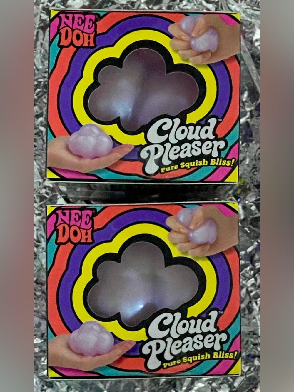 NeeDoh Cloud Pleaser Soft Squish Toy (2) -pure squish Bliss soft authentic